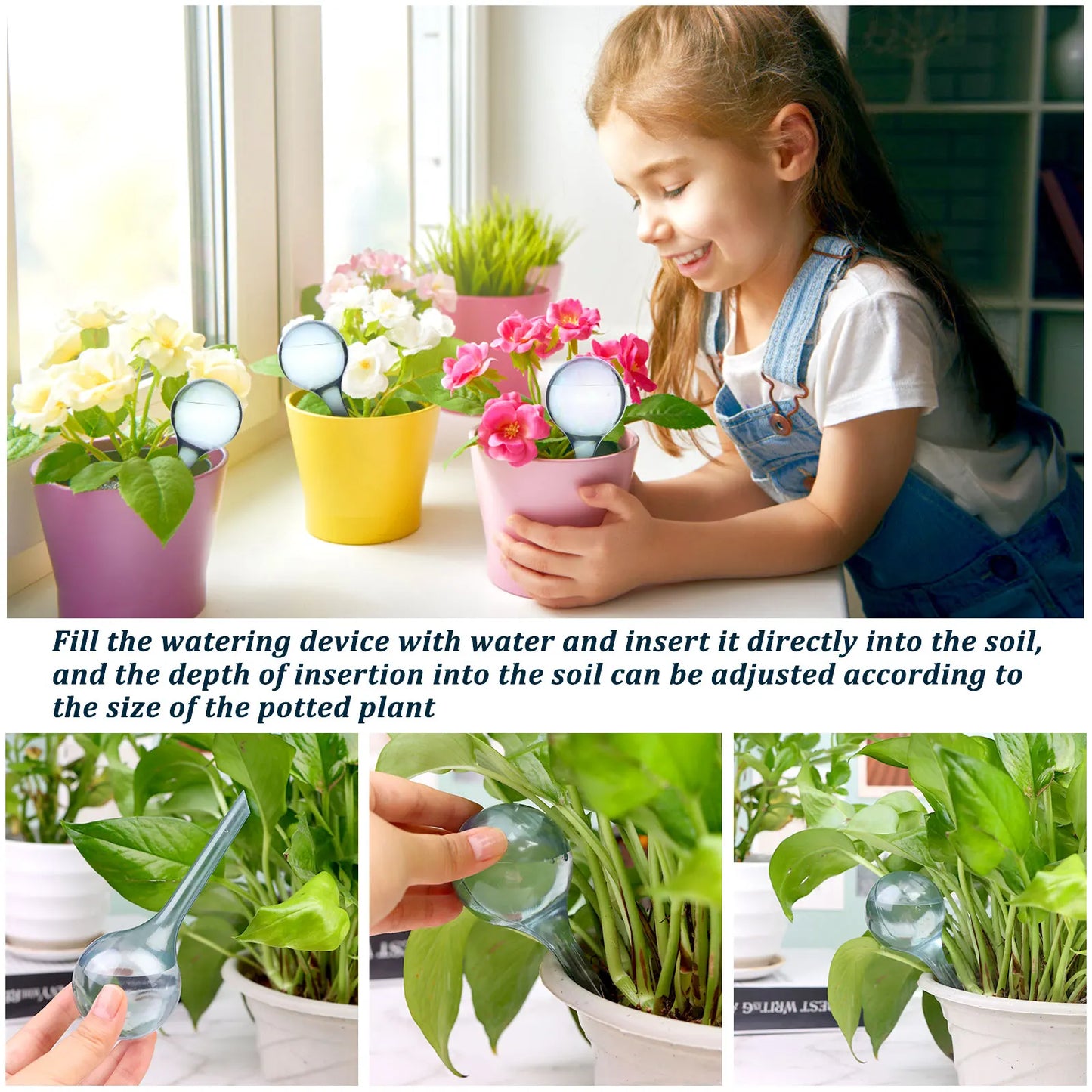 PVC Self-Watering Globe – Plant Watering Bulb for Vacation