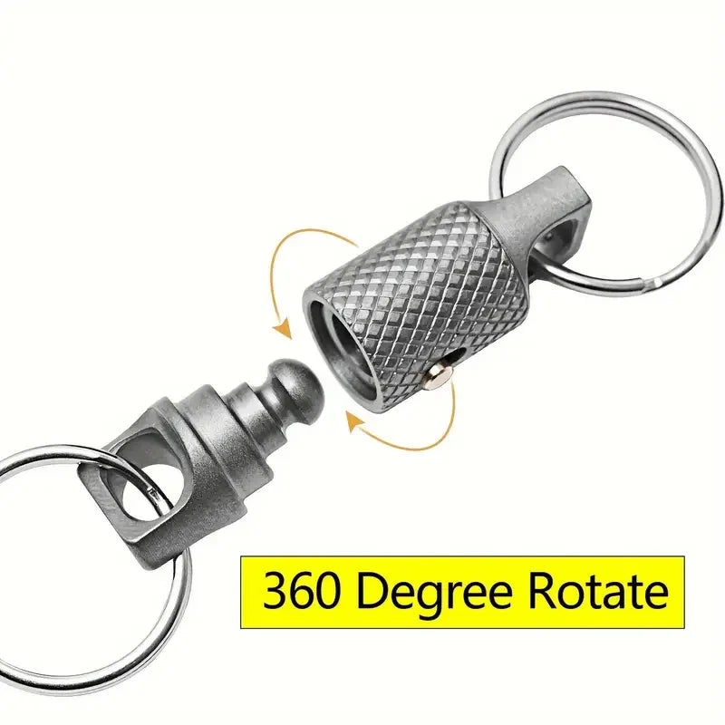 Titanium Alloy Mini Keychain Portable Quick Dismantling Durable Household Outdoor EDC Tool Peaceful Pleasures Health and Wellness