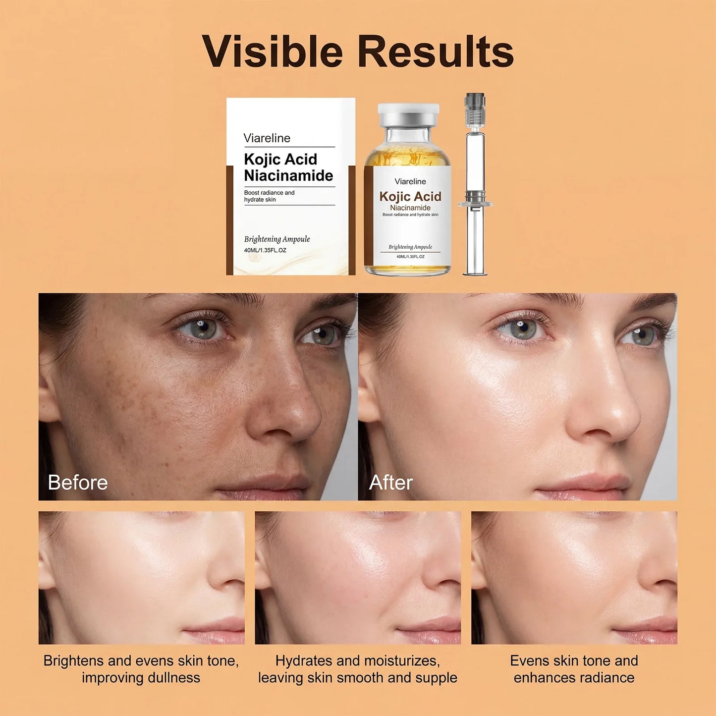 VIARELINE Niacinamide & Kojic Acid Brightening Serum 40ml
