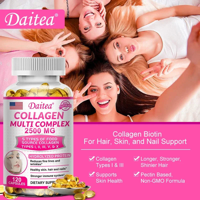 Daitea Hydrolyzed Collagen Capsules – Skin, Hair, Nails & Joints