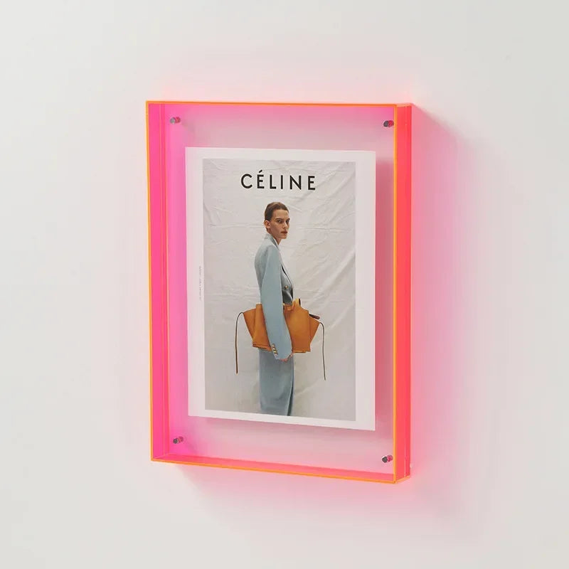 Transparent Acrylic Photo Frame – Wall Mount or Tabletop