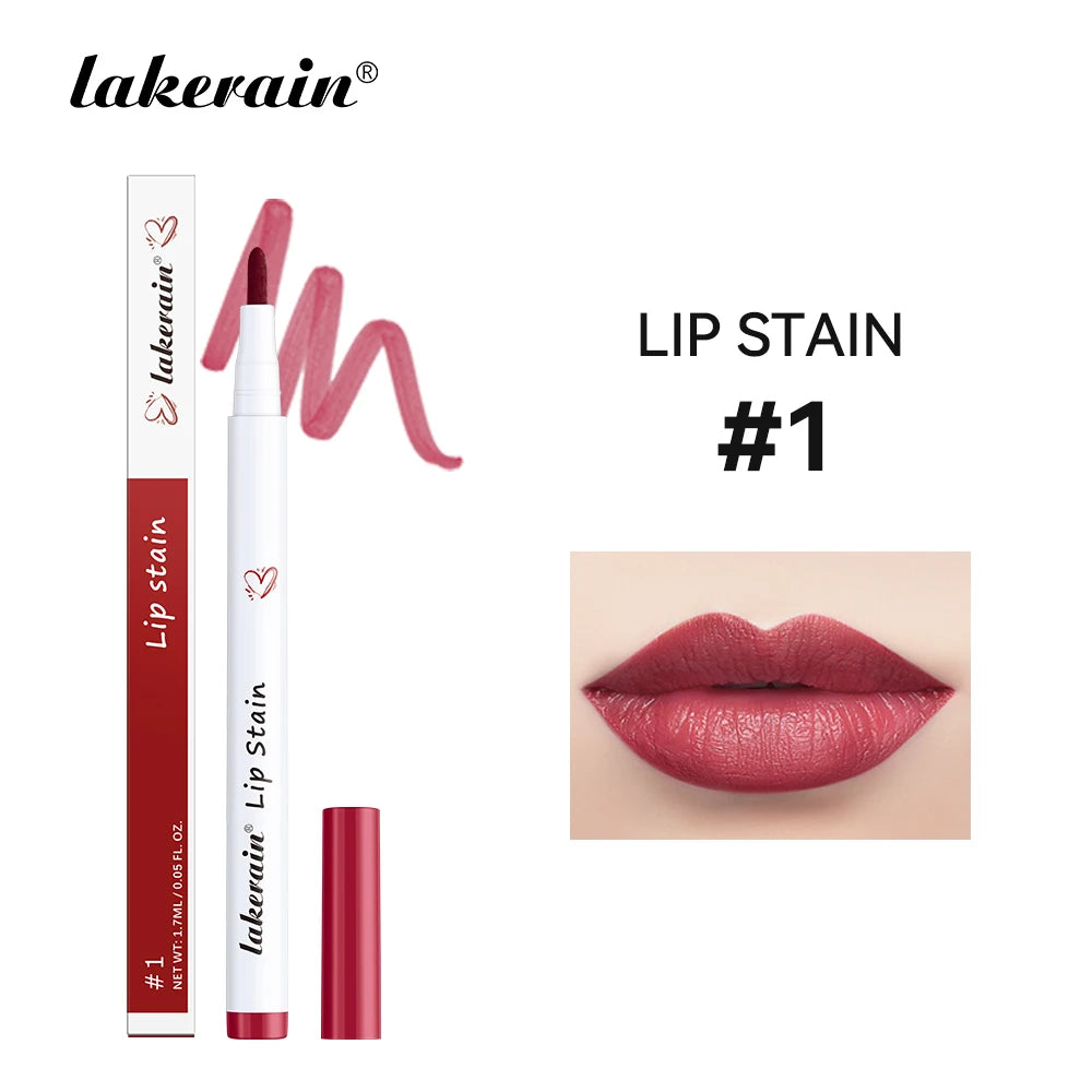 6Colors Lip Stain Pencil Liquid Lip Liner Waterproof Plumping Lip Tint Natural Matte Nude Brown Long Lasting Beauty Makeup Pen Peaceful Pleasures Health and Wellness 01