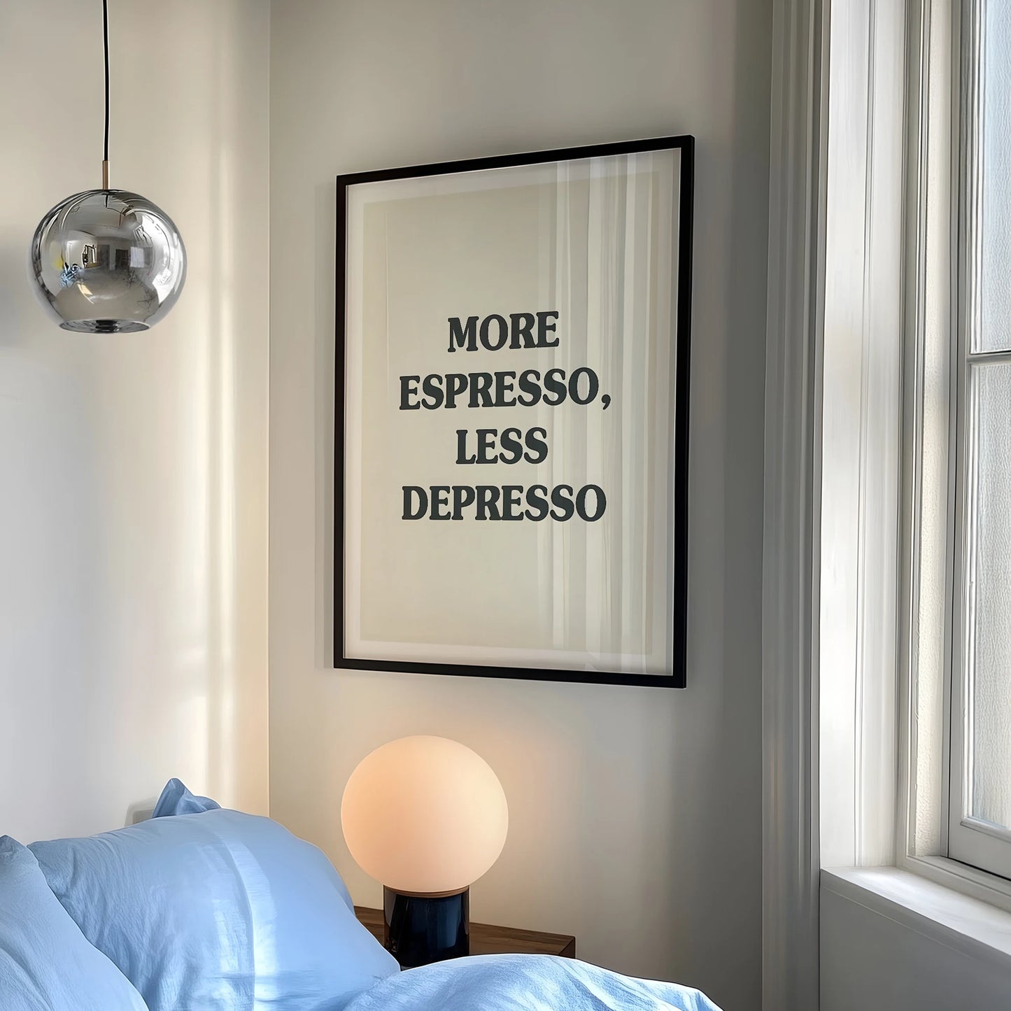 More Espresso Less Depresso Wall Art Prints Canvas Painting Poster Picture For Living Bed Dining Kitchen Room Home Decor Peaceful Pleasures Health and Wellness