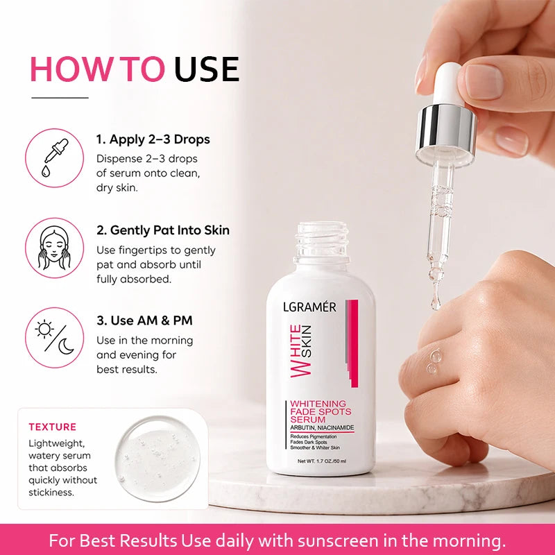 Facial Cream Whitening & Spot-Reducing Face Essence Niacinamide Moisturizing Brightening Smooth Skin Locks in Water Reduces Spot Peaceful Pleasures Health and Wellness