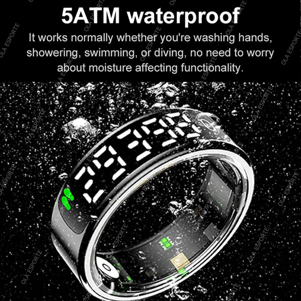 Smart Ring with Display, Heart Rate & Health Tracker | 5ATM