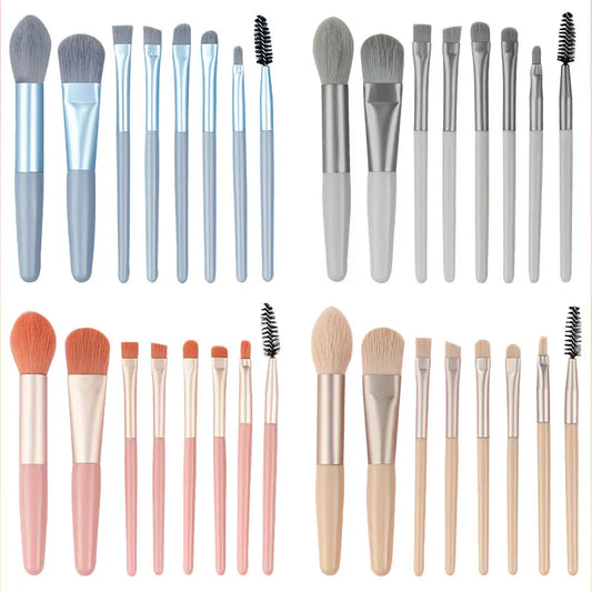 RUNTOIN 8PCS Makeup Brush Set – Face, Eye, Blush & More Makeup Brush Set Peaceful Pleasures Health and Wellness