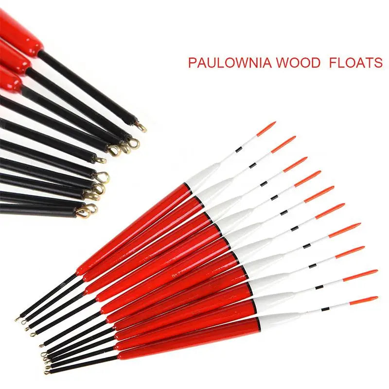 10pcs Fishing Float Set, Lightweight Wooden Fishing Floats, High Sensitivity Bite Indicator, Ideal for Anglers & Beginners Peaceful Pleasures Health and Wellness