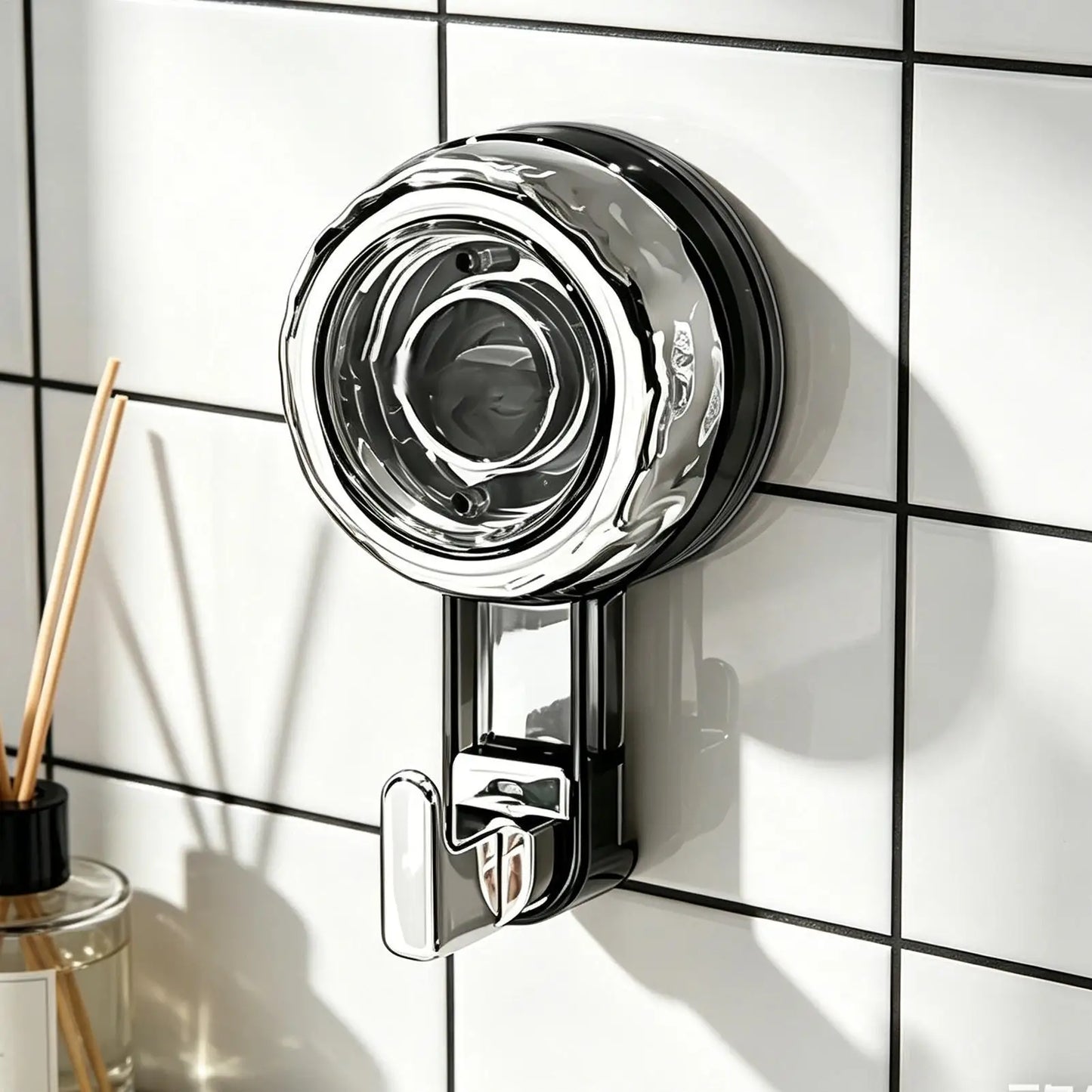 Heavy-Duty Suction Cup Shower Hook – Traceless & Reusable