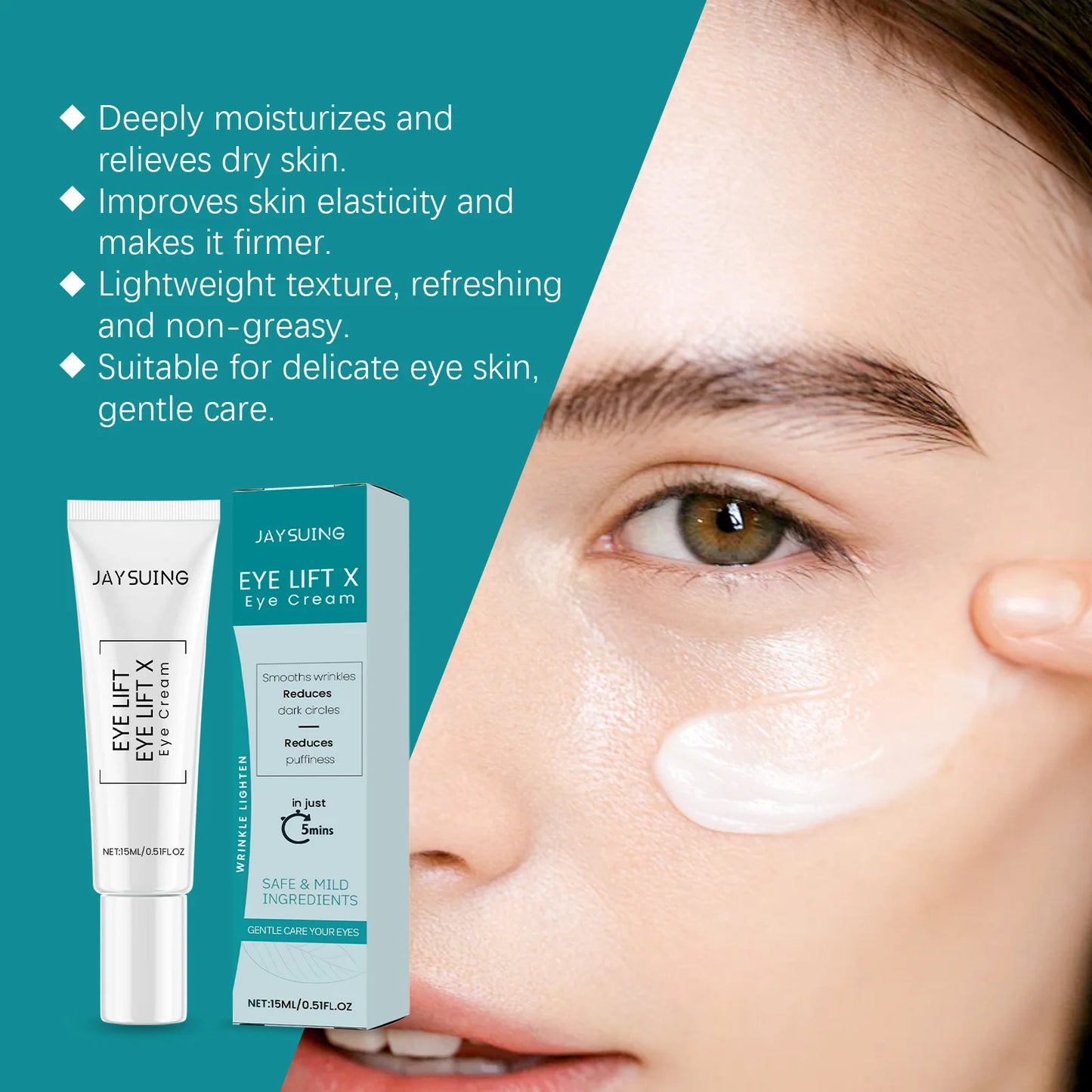 Tightening Care Eye Cream Reduce Fine Lines Remove Dark Circles Under Eyes Brighten Enhance Elasticity Moisturizing Eye Lotion Peaceful Pleasures Health and Wellness