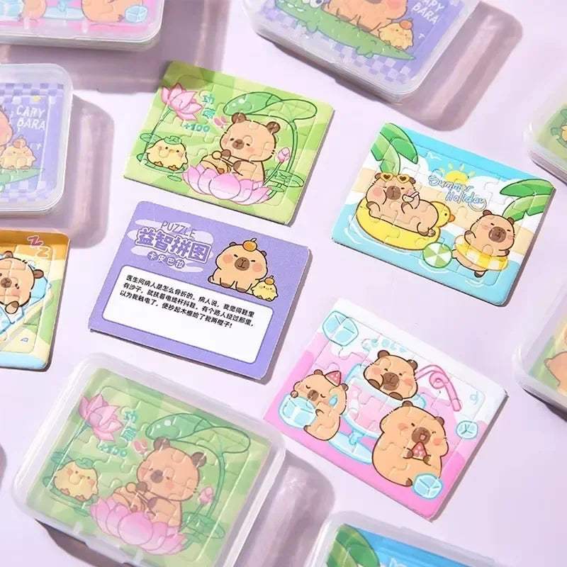 Capybara Jigsaw Puzzles for Kids – Educational 5-Piece Toy