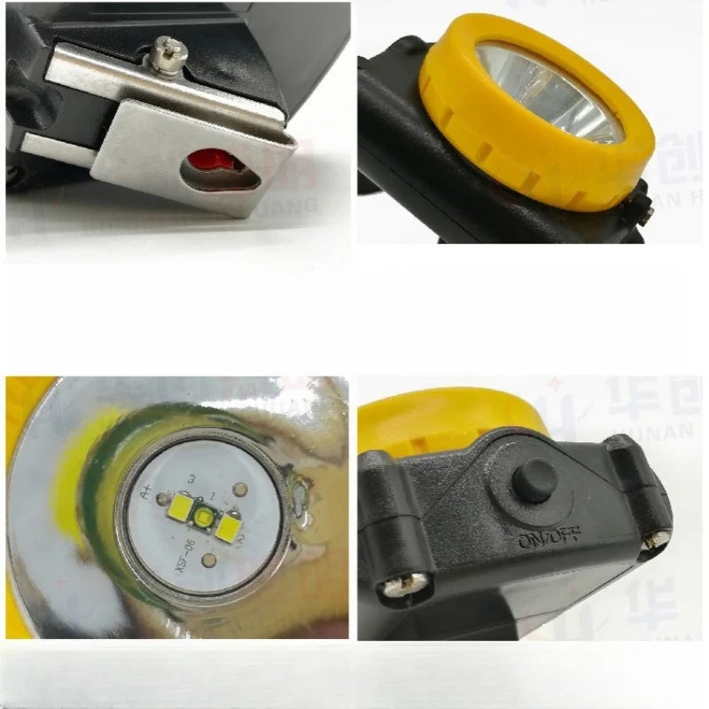 SHINEKNOT LED Mining Headlamp | Clip Cap, Rechargeable, Waterproof