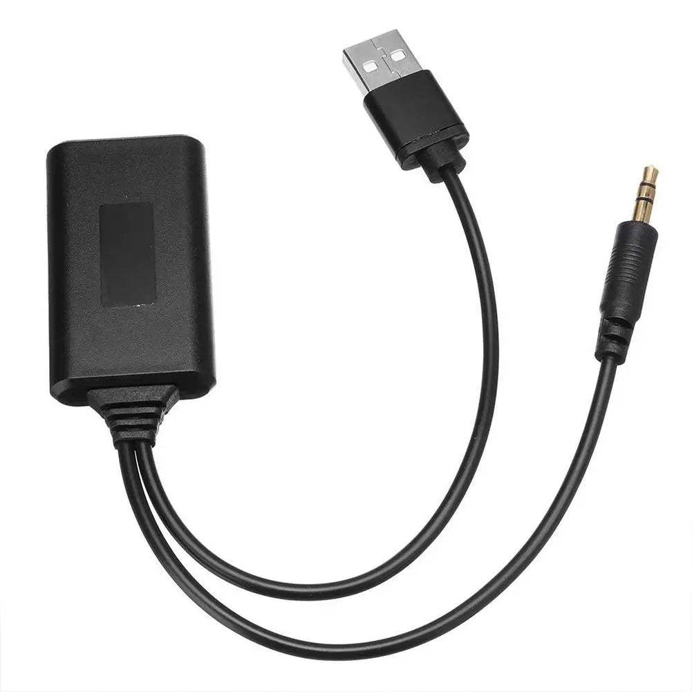 Universal Car 12V bluetooth Module Adapter Wireless Radio Stereo AUX-IN Aux Cable Adapter USB 3.5MM Jack Plug Peaceful Pleasures Health and Wellness