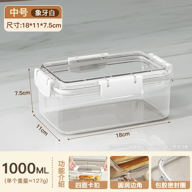 Square food storage container - microwave & oven safe - perfect for heating vegetables & frozen meat - airtight seal Peaceful Pleasures Health and Wellness 1000ml