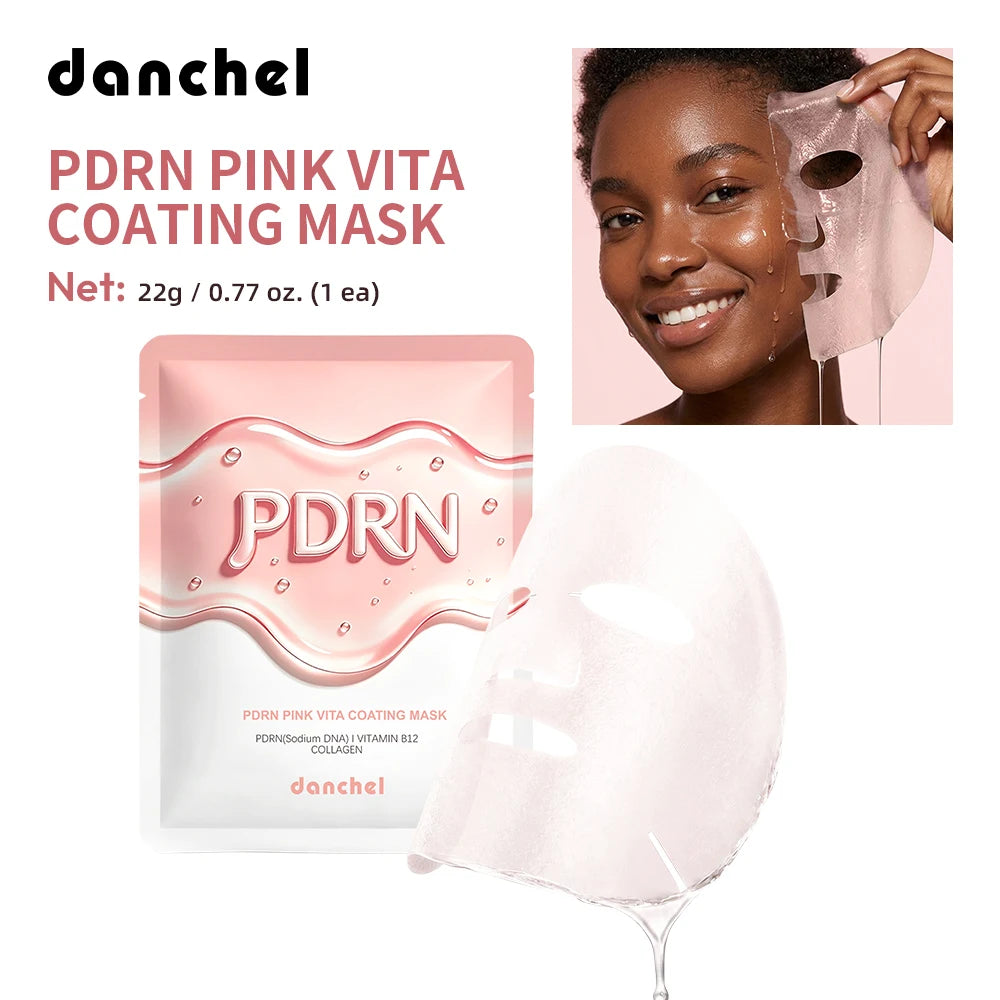 PDRN Vitamin B12 Coating Mask Barrier Repair High Purity Salmon DNA PDRN Improve Elasticity Evens Tone Deep Moisturizing Mask Peaceful Pleasures Health and Wellness 1 PCS