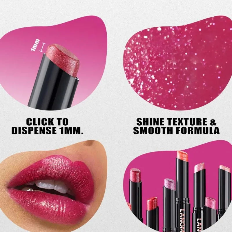 Pearl Shimmer Lipstick | High-Shine Creamy Hydrating Lip Color