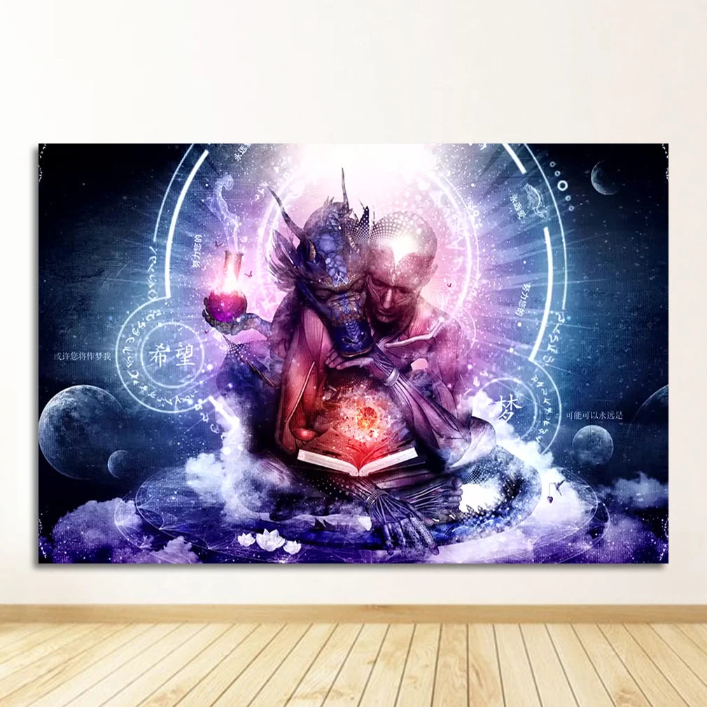 Life Modular Pictures Modern Home Decoration Wall Art Canvas Prints Painting Bedroom Poster Alex Grey Psychedelic Trippy Tree Peaceful Pleasures Health and Wellness 2011-10 30x40cm Unframed