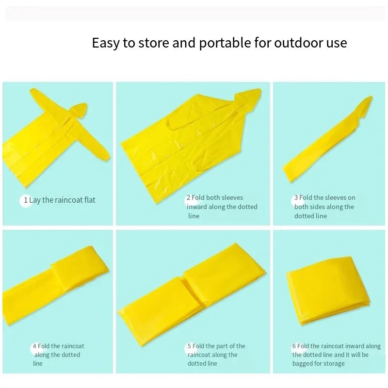 EVA Unisex Waterproof Raincoat & Rain Shoe Cover Set