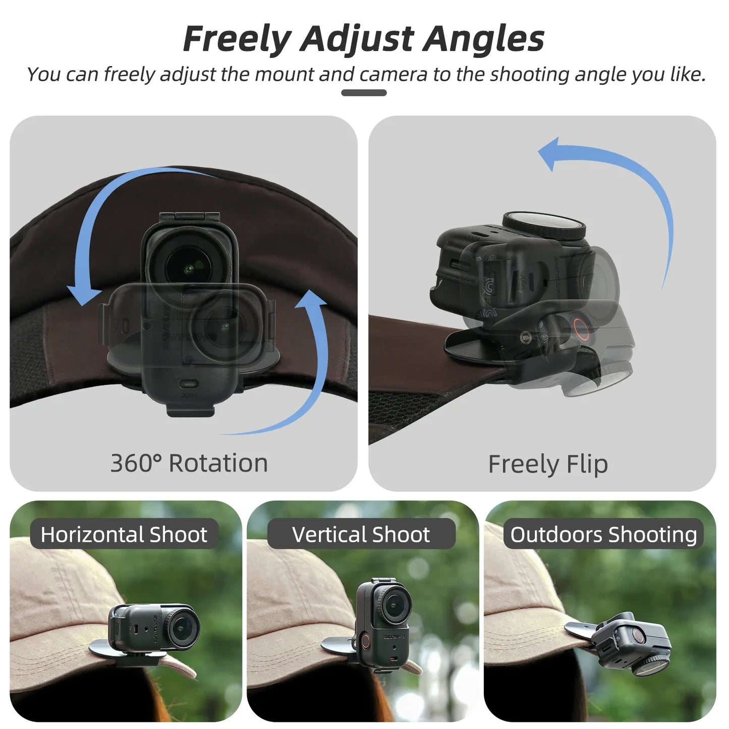 Sunnylife DJI Osmo Nano 360° Rotating Cap Mount | Angle Adjust