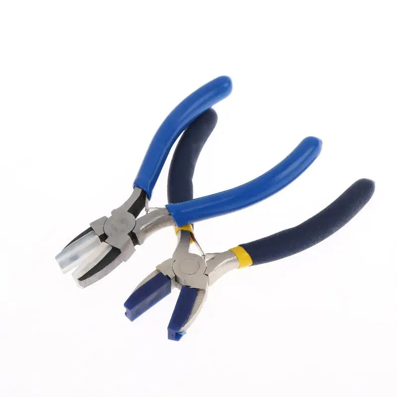 Non-slip PVC Handle Flat Nose Pliers Double Nylon Jaw Pliers Jewelry Plier Wire Straightentener Craft DIY Jewelry Making Peaceful Pleasures Health and Wellness