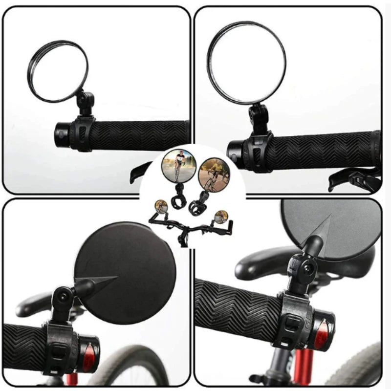 Mountain Bike Handlebar Rearview Mirror | Universal Cycling Bike Rearview Mirror Peaceful Pleasures Health and Wellness