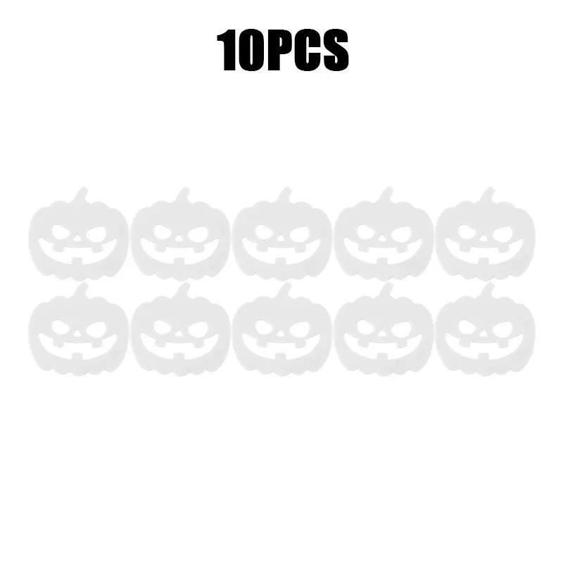Halloween Glow-in-Dark Spider Web Pumpkin Coasters – 1-10 Pack