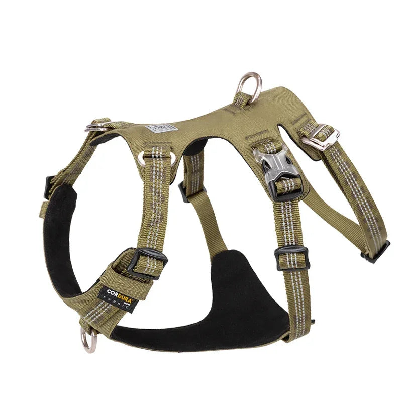 Truelove 5-Point Adjustable Dog Lift Harness with Handle YH1808 Peaceful Pleasures Health and Wellness Army green XS China Mainland