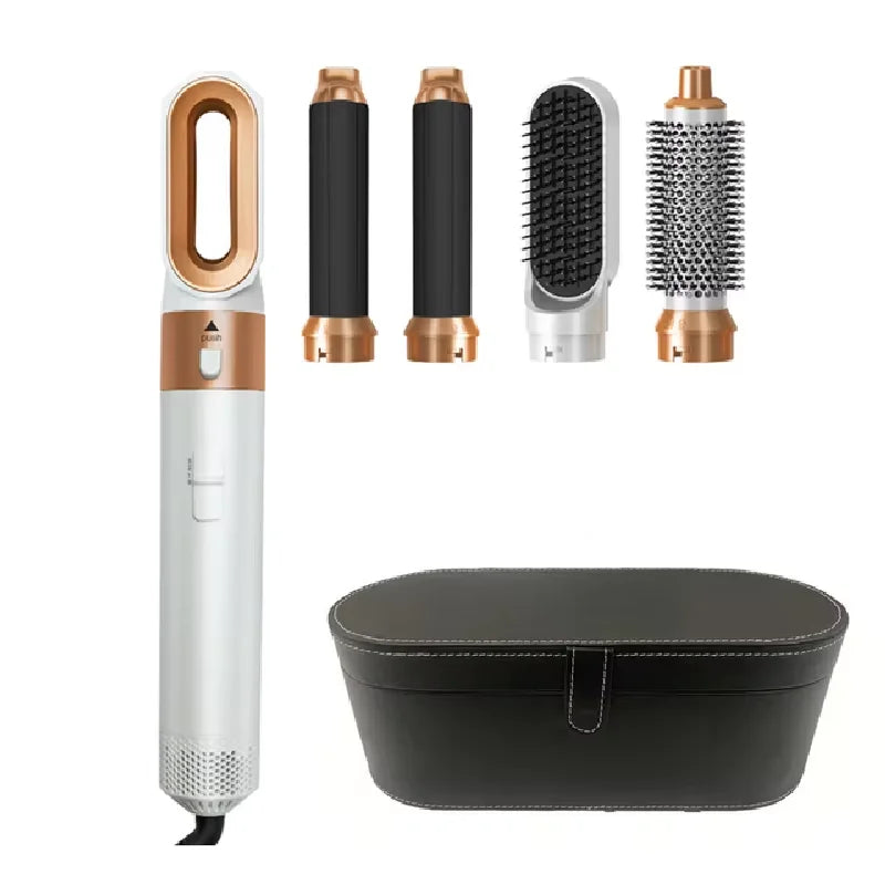 5 in 1 Hair Curler Hot Comb Set Professional Curling Iron Hair Straightener Styling Tool Airwrap Hair Dryer Household Peaceful Pleasures Health and Wellness B 1 EU