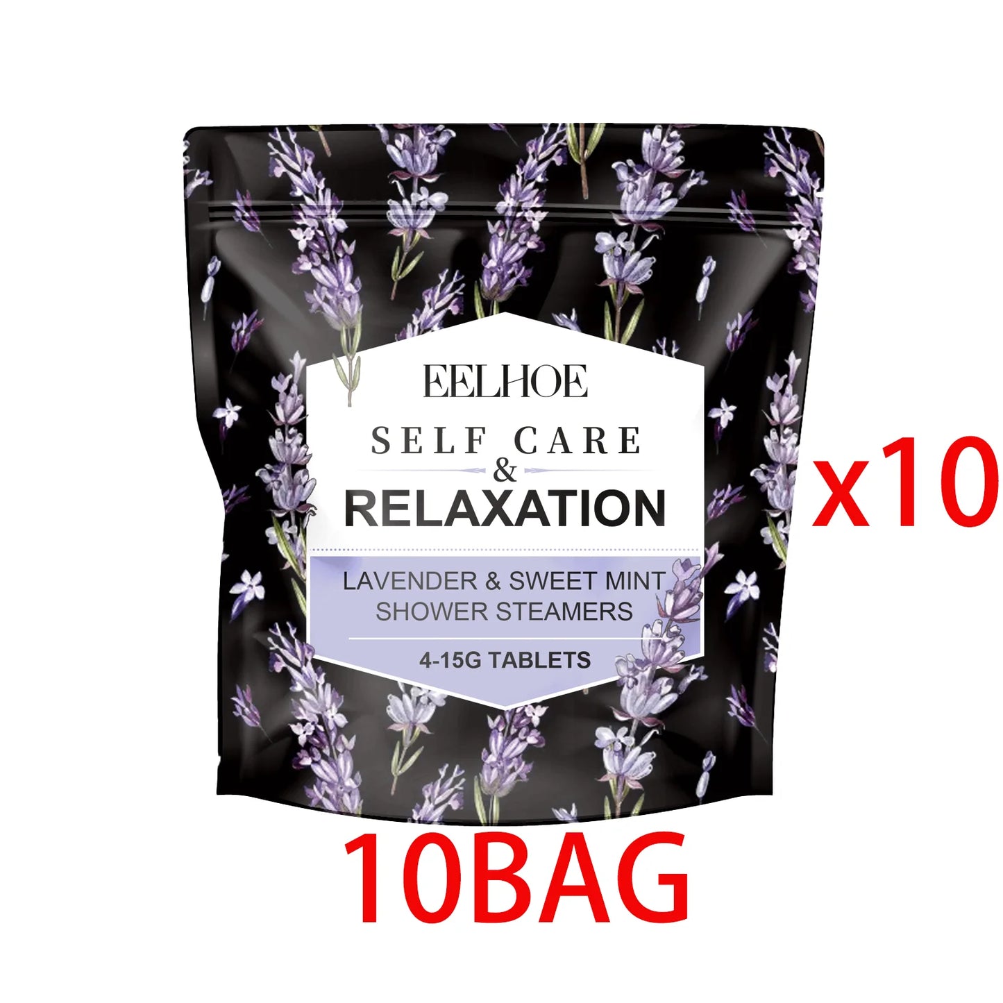 Lavender Aromatherapy Shower Steamers Set – 4pc Spa Kit