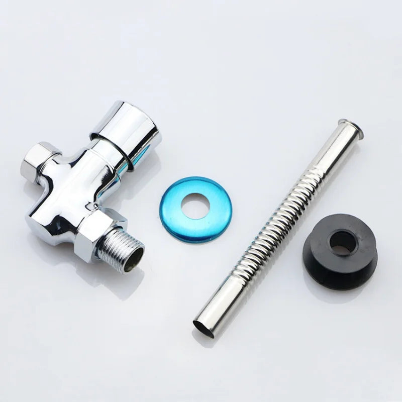 Button-Type Manual Delay Urinal Flush Valve | Auto Shutoff