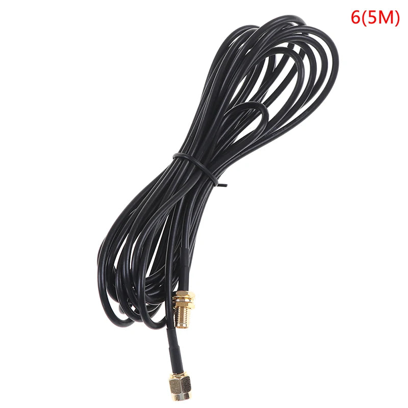 0.3-5M SMA Male to Female Cable RG174 RF Contor Adapter WIFI Antenna Cable Peaceful Pleasures Health and Wellness 65M
