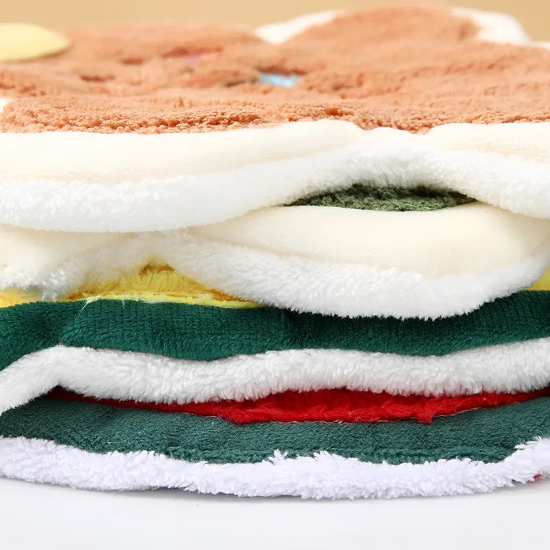 Christmas Style Hanging Kitchen and Bathroom Hand Towel Home Absorbent Quick Drying Small Towel Creative Cloth Peaceful Pleasures Health and Wellness