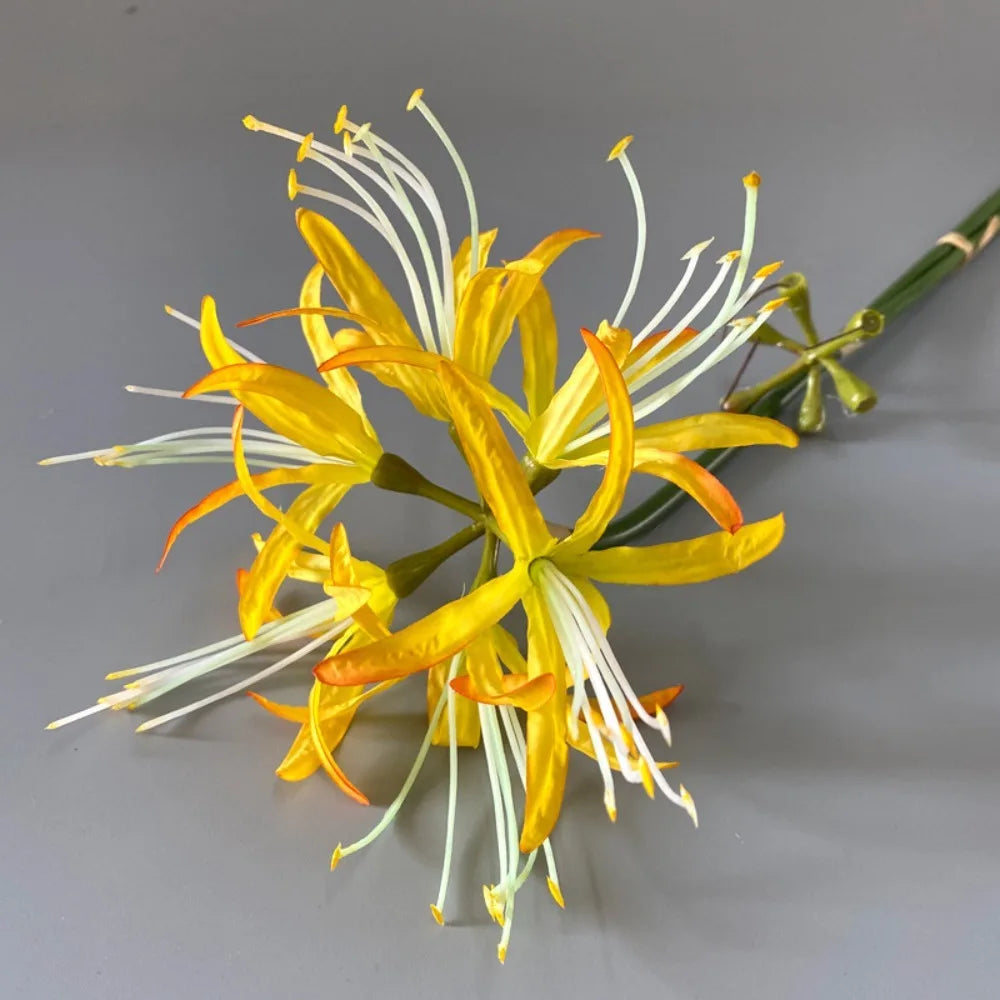 Silk Higanbana Artificial Flower 60cm | Red Spider Lily Decor