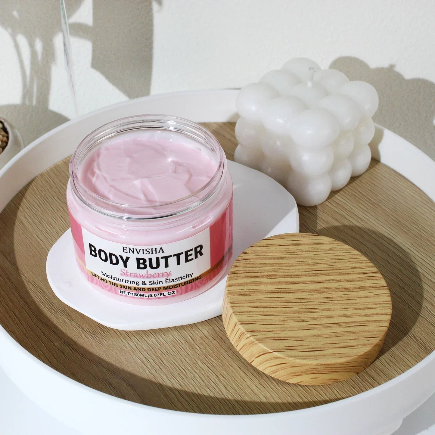 Strawberry Body Butter Lotion – Moisturizing & Brightening Cream Peaceful Pleasures Health and Wellness