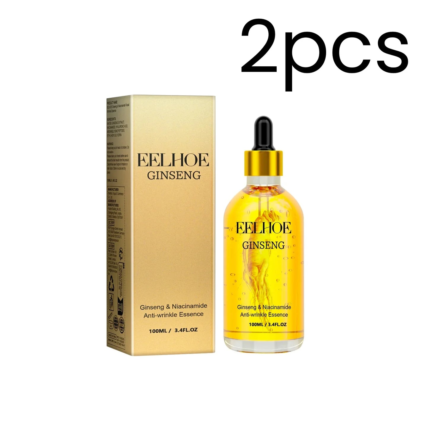 EELHOE Anti-Wrinkle Face Serum – Niacinamide & Ginseng