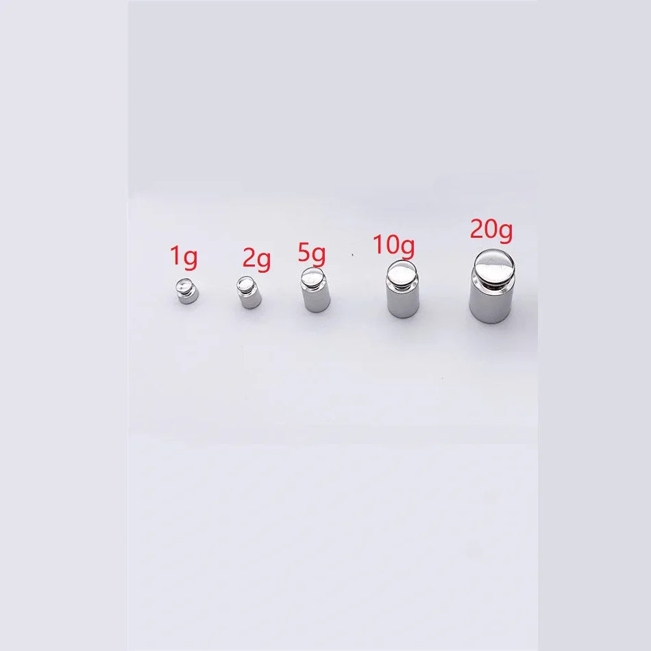 Chrome Calibration Weight Set 1g–50g | Precision Scale Weights