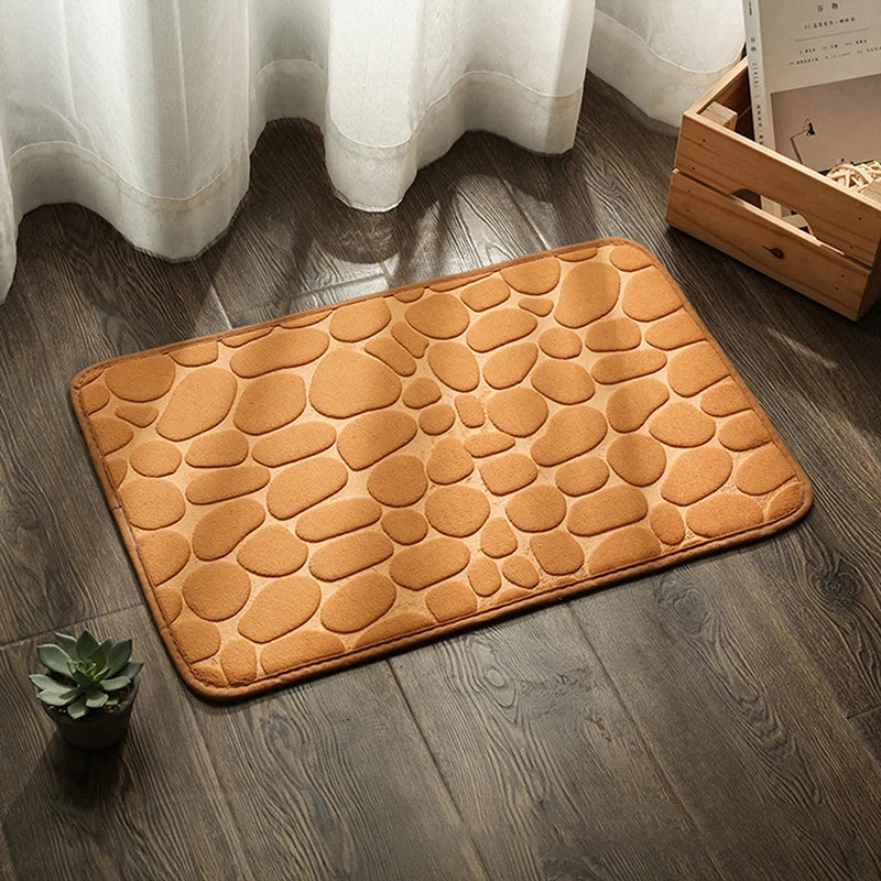 Super Absorbent Non-Slip Bath Mat | Soft Coral Fleece Rug