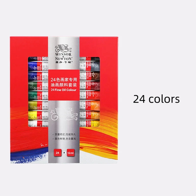 Bview Art Winsor Newton Artist Oil Paint 12 18 24 Colors Professional