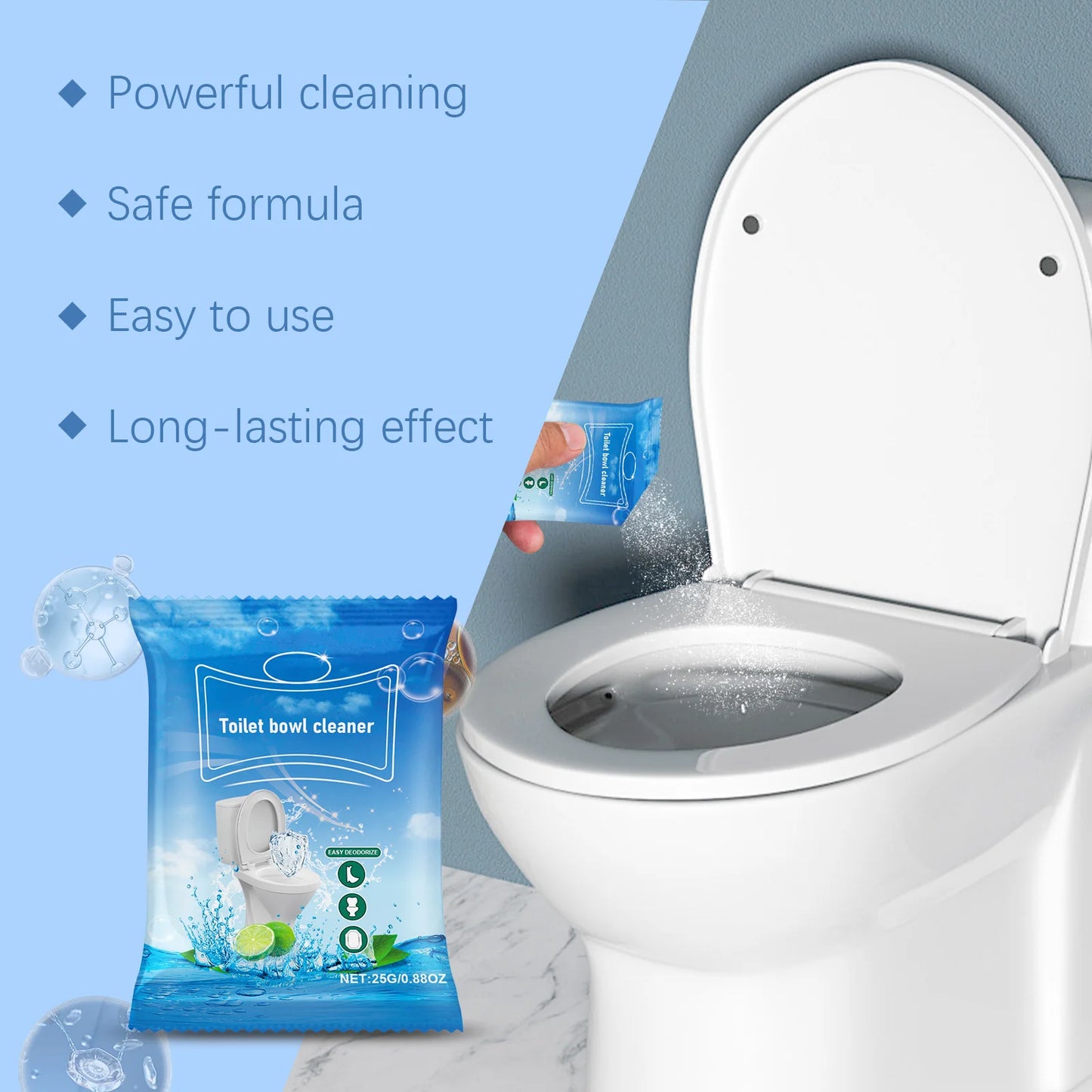 Jue-Fish Toilet Cleaning Tablets 6-Pack | Remove Stains & Descale