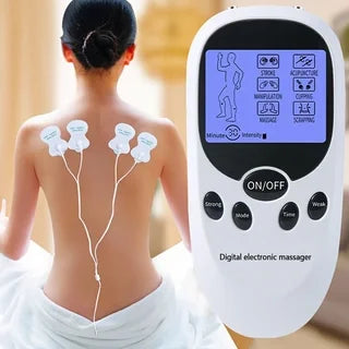 Blue Screen Digital Meridian Massager, Household Multifunctional Pulse Massager, Back and Foot Massager Peaceful Pleasures Health and Wellness
