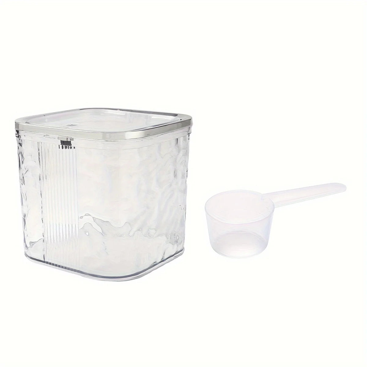 Laundry & Dishwasher Pods Container – Waterproof Square PET Storage Box for Laundry Room Organization