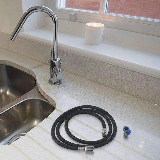 1 5m Kitchen Faucet Hose 360 Rotation Pull Out Nylon Braided Shower Peaceful Pleasures Health and Wellness