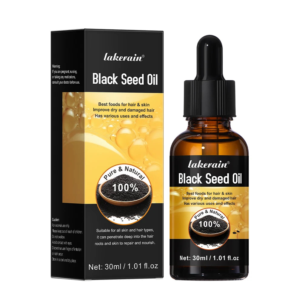 30ml Natural Essential Oils Plant Extract Serum Massage Oil For Hair Skin Body Relax Black Seed Oil Rosemary Oil 1 Bottle Peaceful Pleasures Health and Wellness black seed oil 30ml