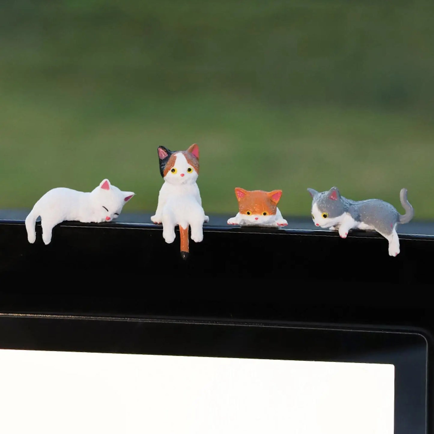 12PCS Mini Cat Figurines Realistic Cute Dashboard Decor & Home Ornament for Car Truck RV, Computer Desk Decorations Peaceful Pleasures Health and Wellness