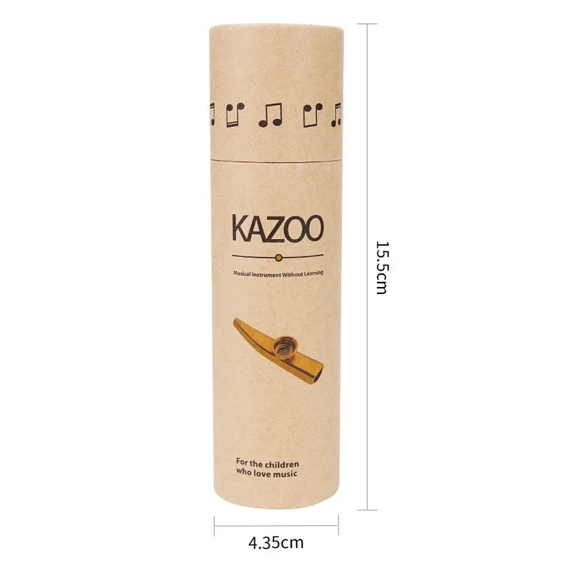 Kazoo Paper Tube Can Hold Metal Mouth Play Musical Instruments Simple