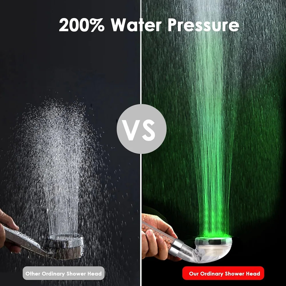 LED Color-Changing Shower Head | 3 & 7 Colors, Water Saving