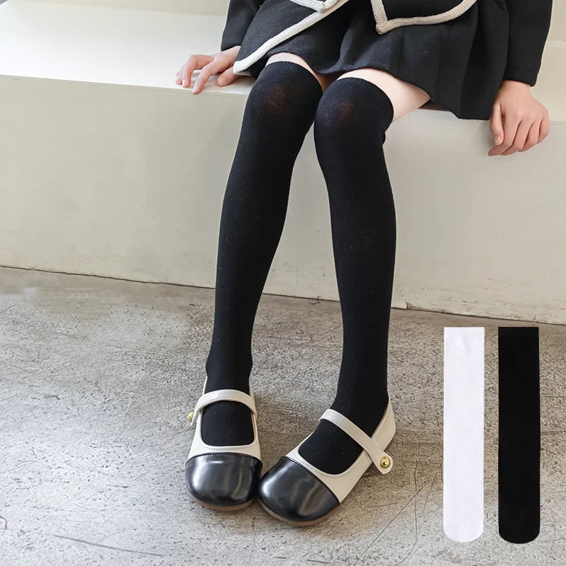 Children's Socks For Girls White Knee High Long Socks For Boys Black Football Socks 1-15Years Student Kids Stockings Spring New Peaceful Pleasures Health and Wellness