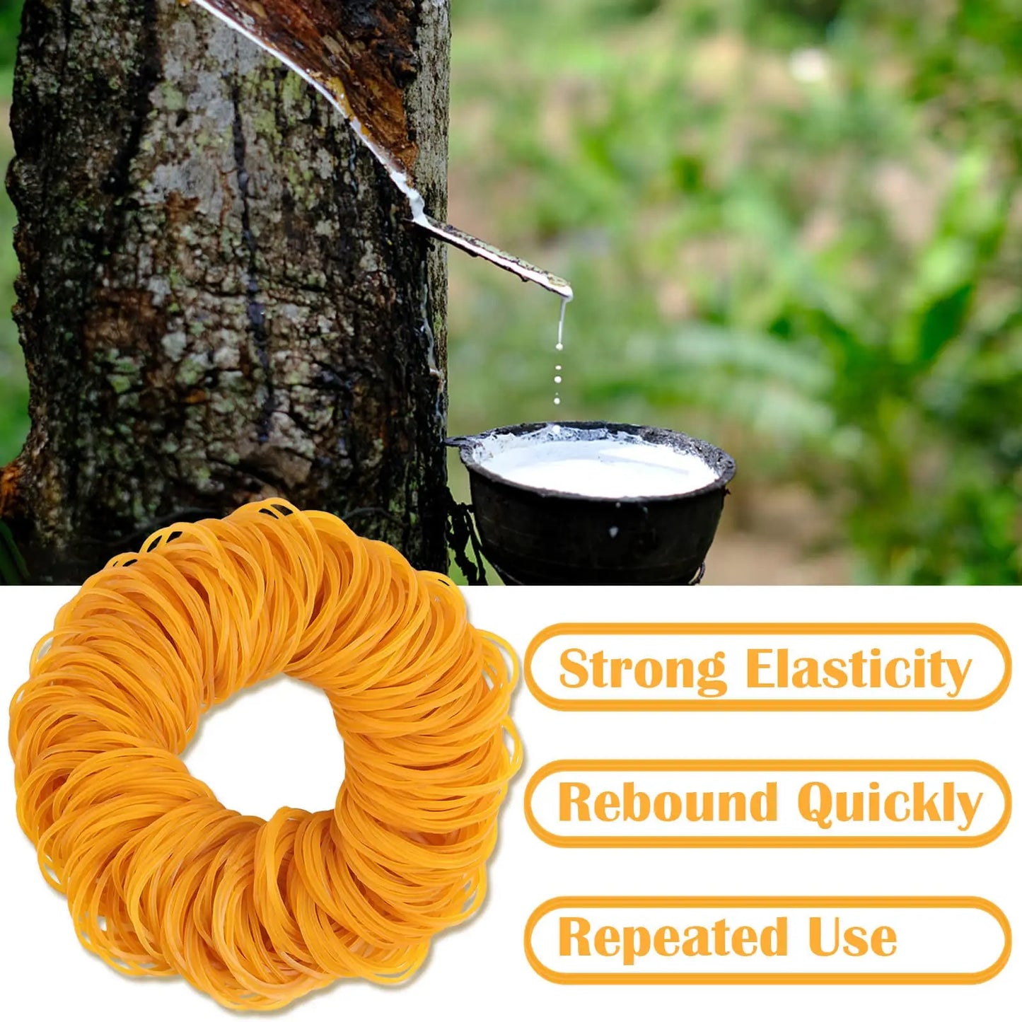 Yellow 40mm Rubber Bands – Bulk Office, Mail & Packaging