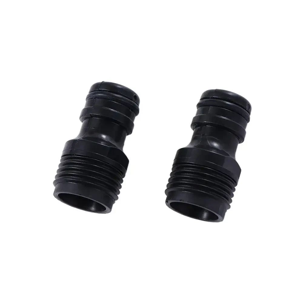2-Pack Garden Hose Tap Adaptor – 1/2" Nipple Pipe Connector