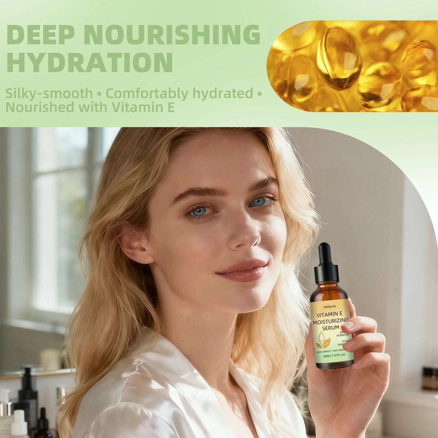 ottilavie Vitamin E Moisturizing Serum | All-Day Hydration