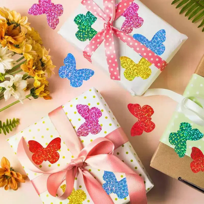 500pcs Glitter Flower Stickers for Party, Scrapbooking & Gifts Craft Stickers Set Peaceful Pleasures Health and Wellness
